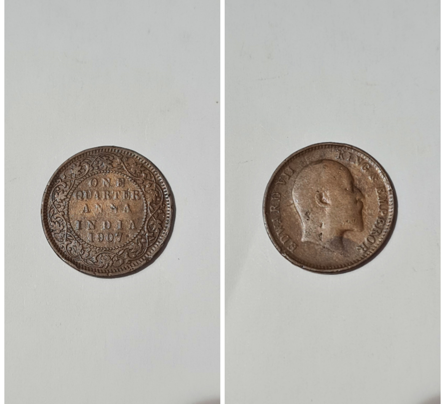 1/4 ANNA 1907