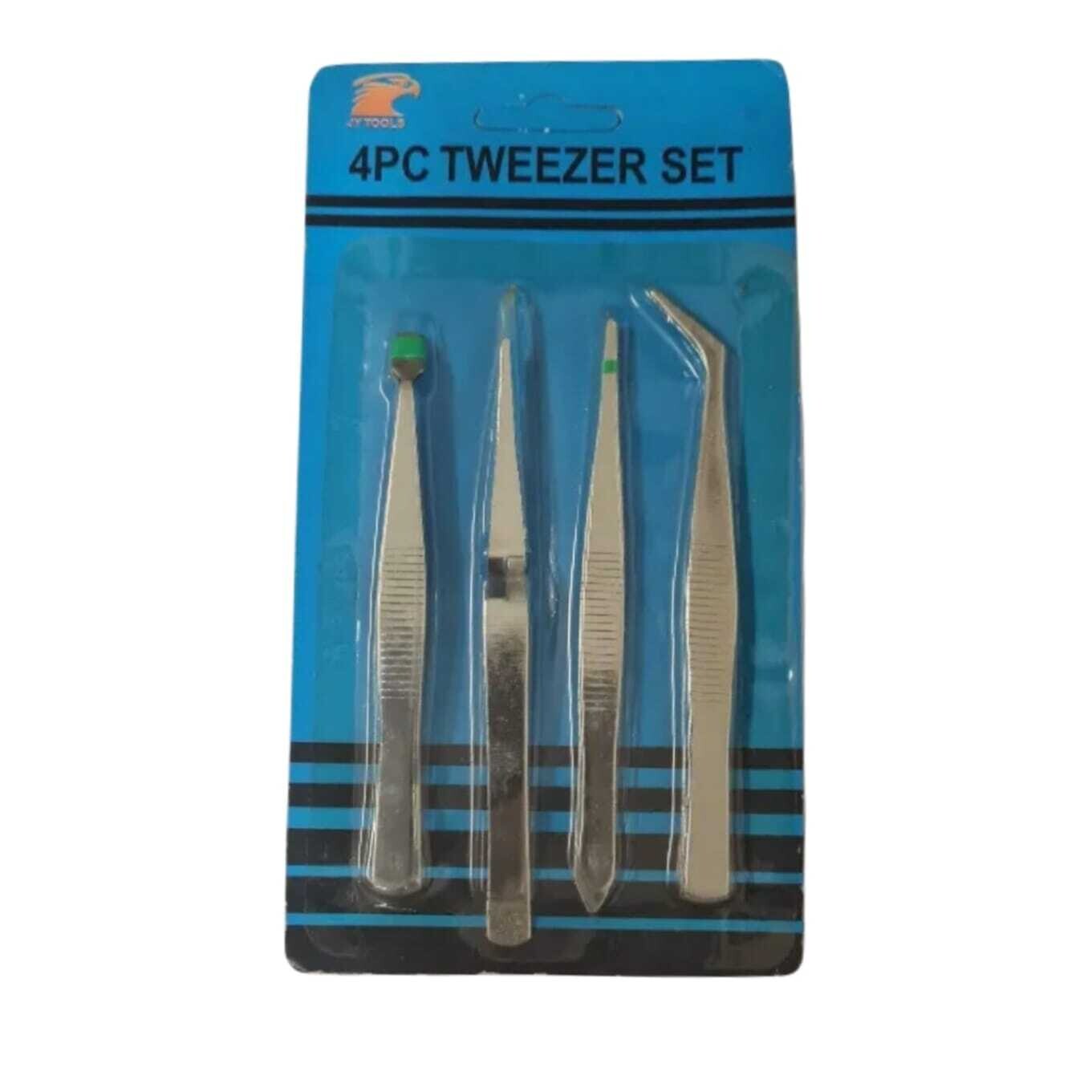4PC TWEEZER SET
