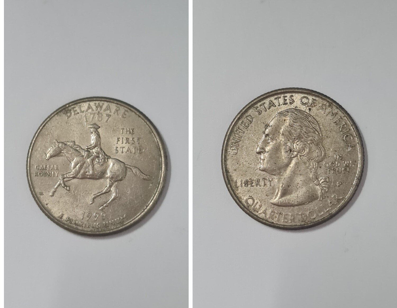 USA 1/4 DOLLAR DELAWARE 1999