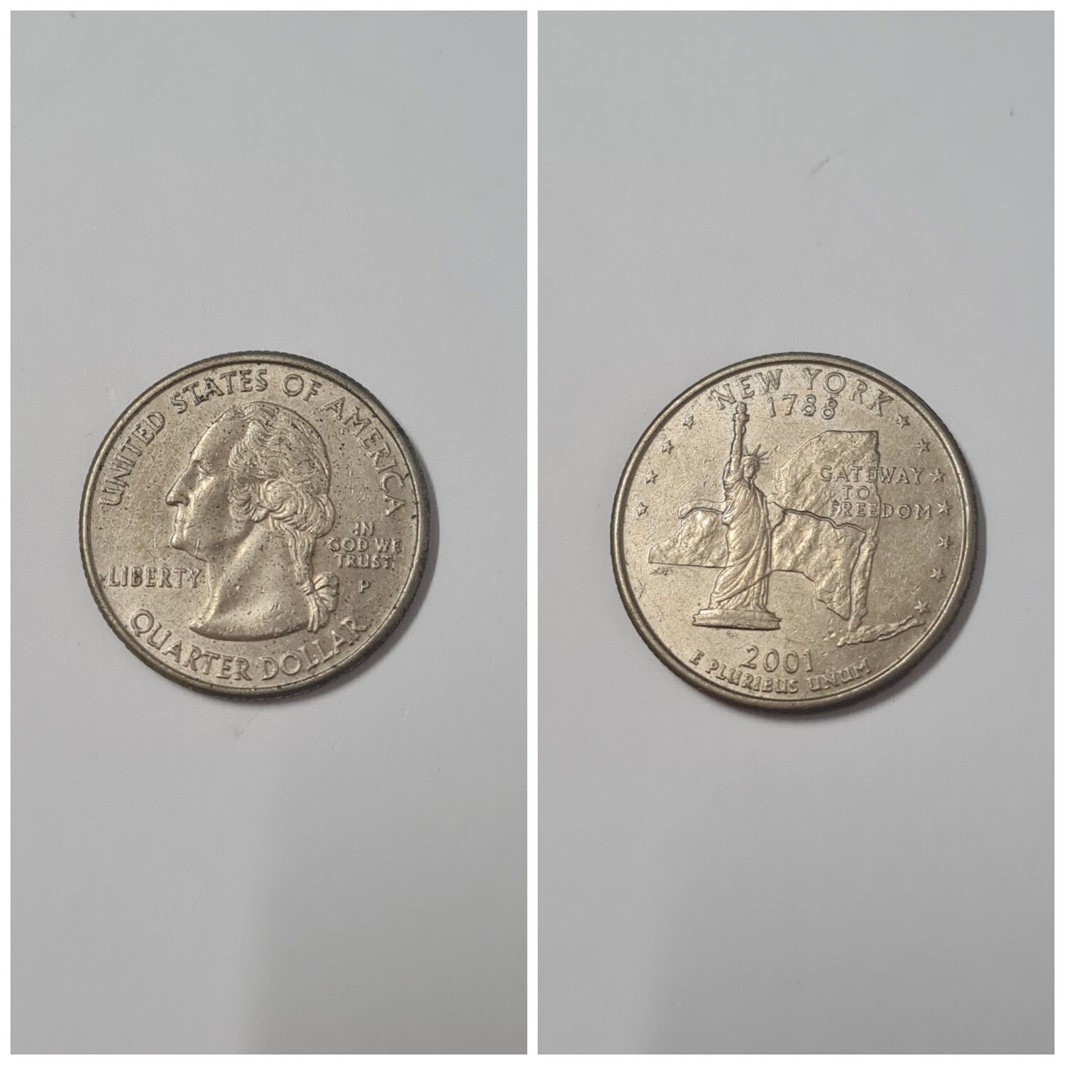 USA 1/4 DOLLAR NEW YORK 2001