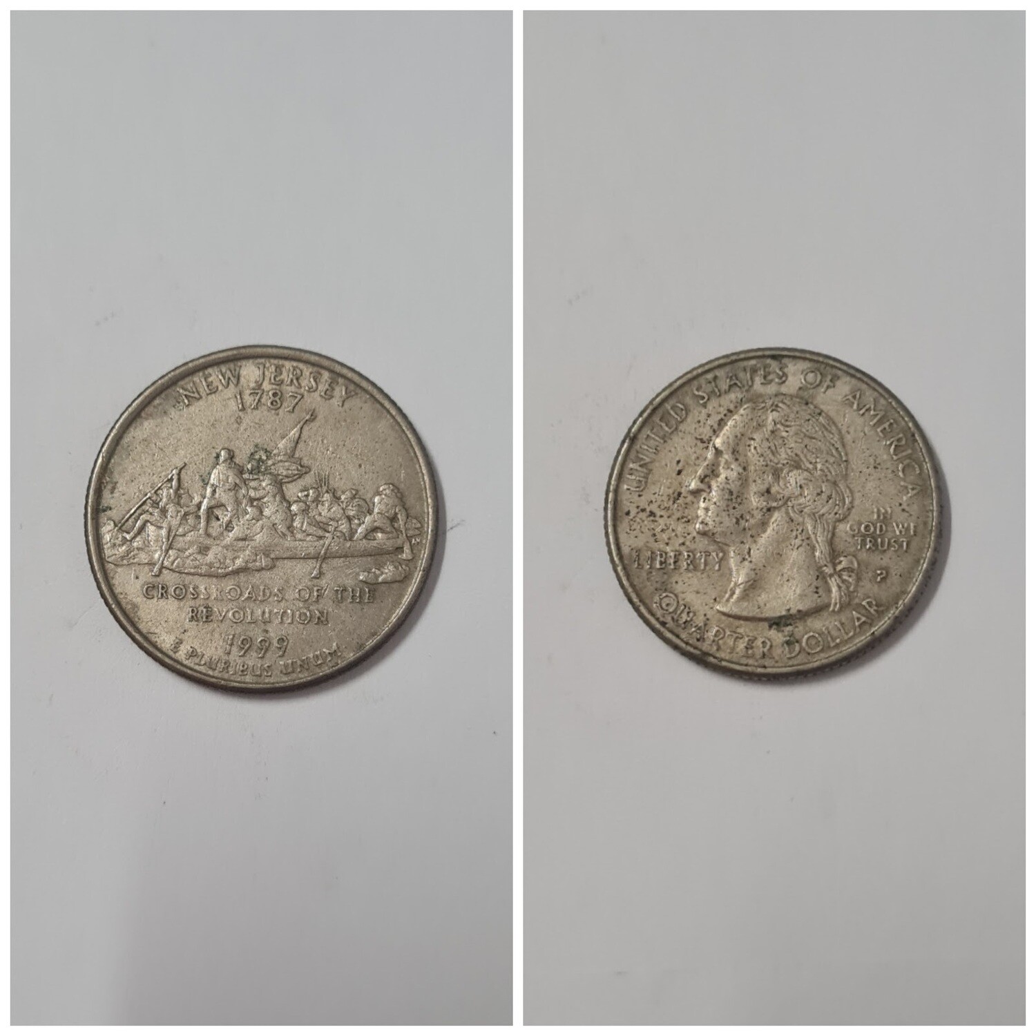 USA 1/4 DOLLAR NEW JERSEY 1999