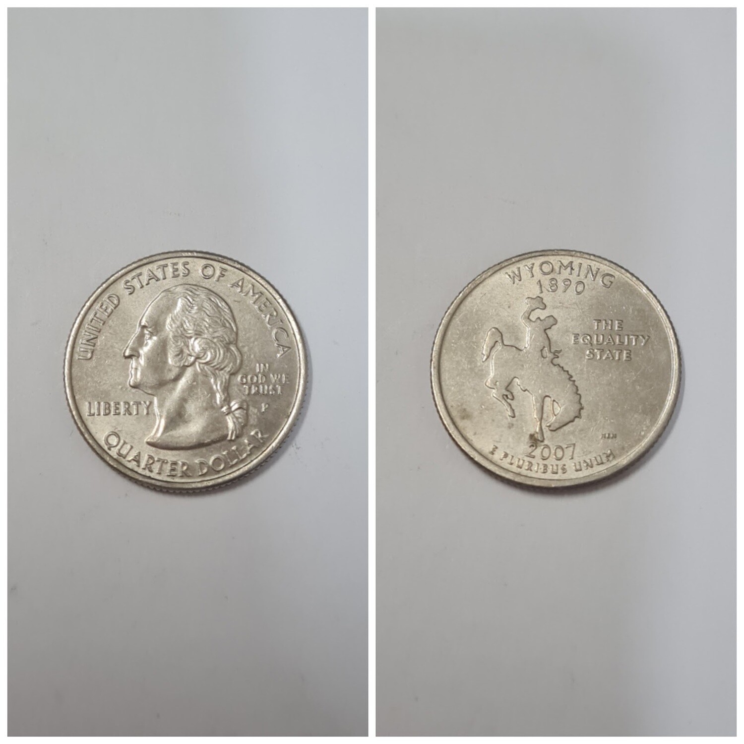 USA 1/4 DOLLAR WYOMING 2007