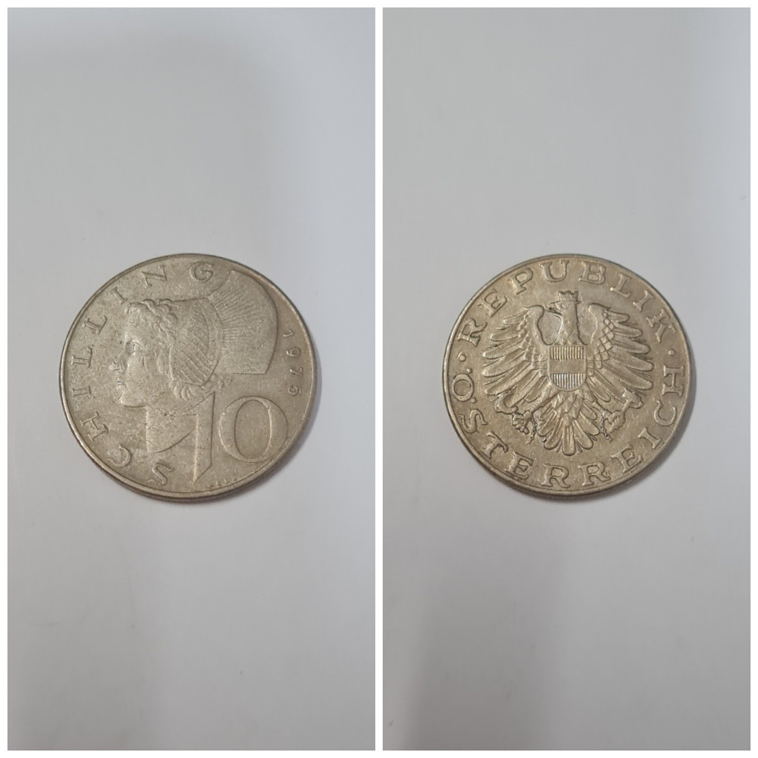 AUSTRIA 10 SCHILLING 1975