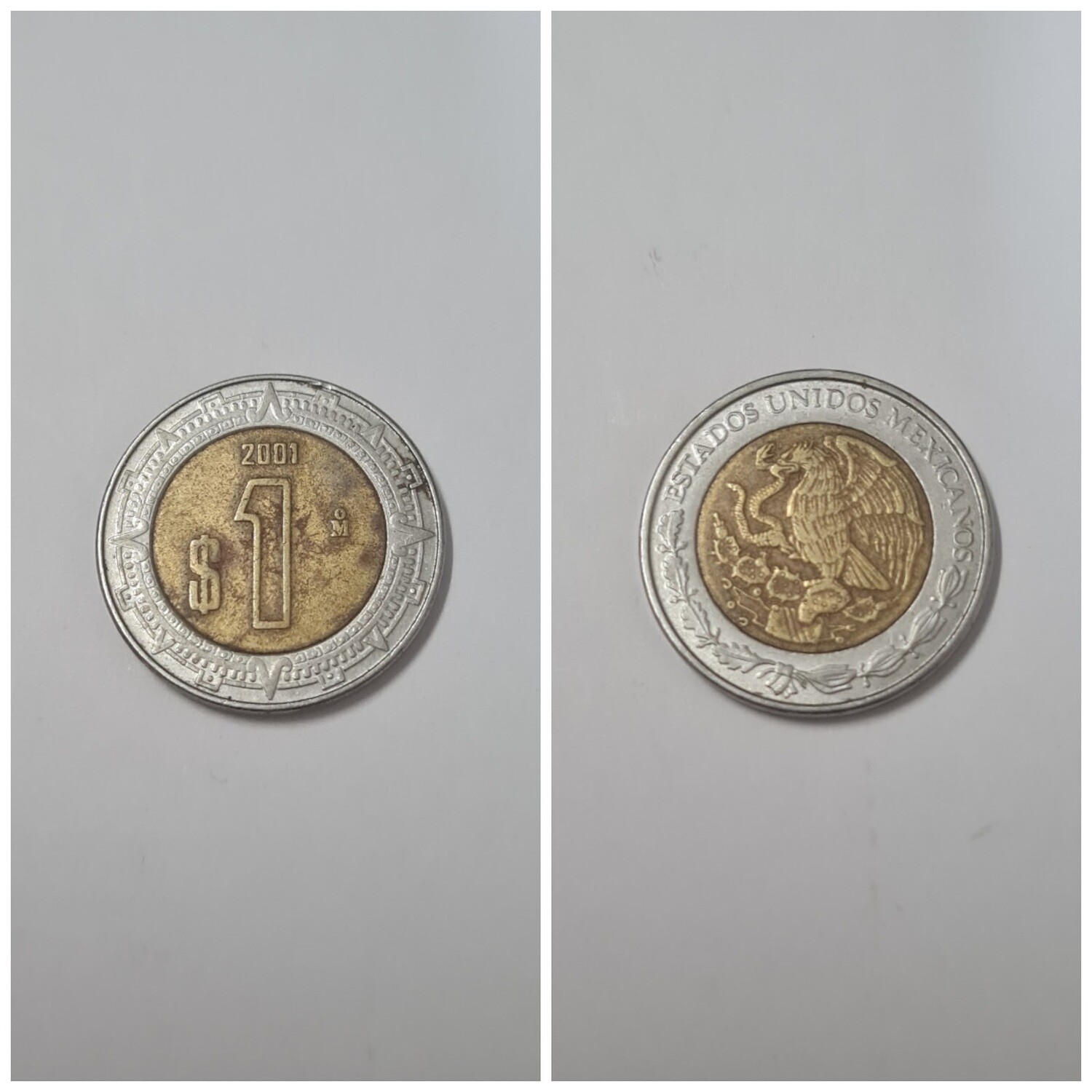MEXICO 1 PESO 2001
