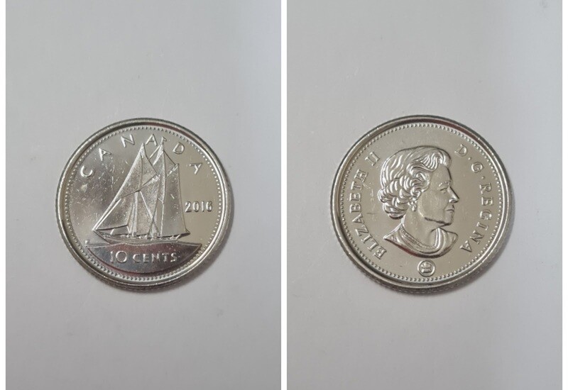 CANADA 10 CENTS 2016