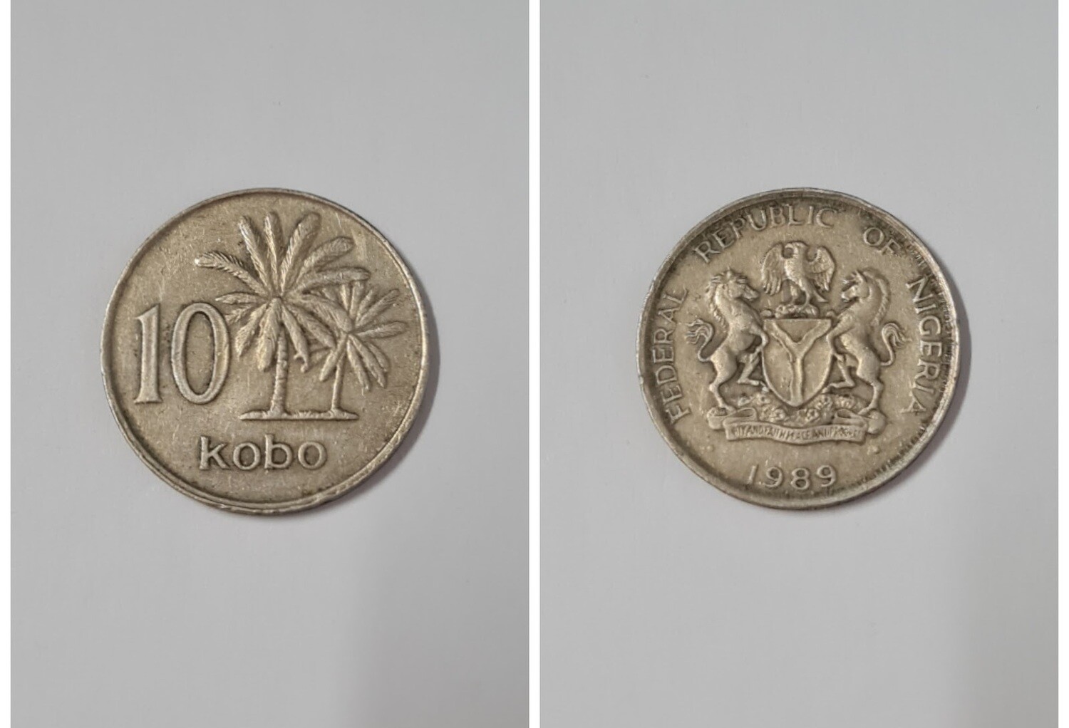 NIGERIA 10 KOBO 1989