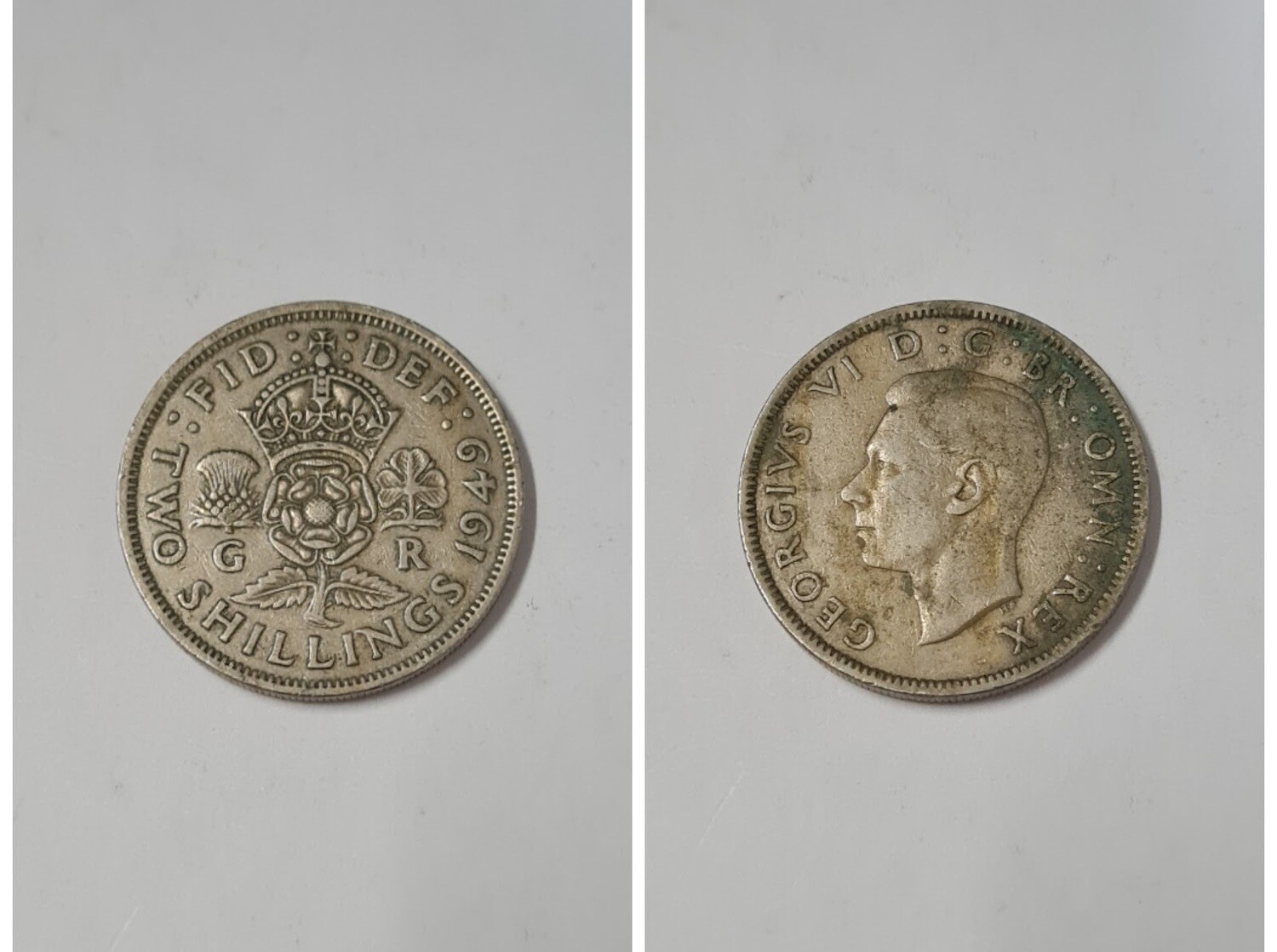 GREAT BRITAIN 2 SHILLINGS 1949