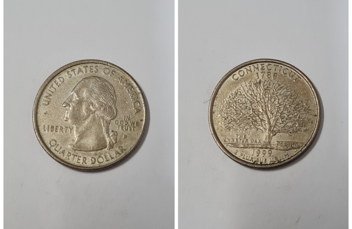 USA 1/4 DOLLAR CONNECTICUT 1999