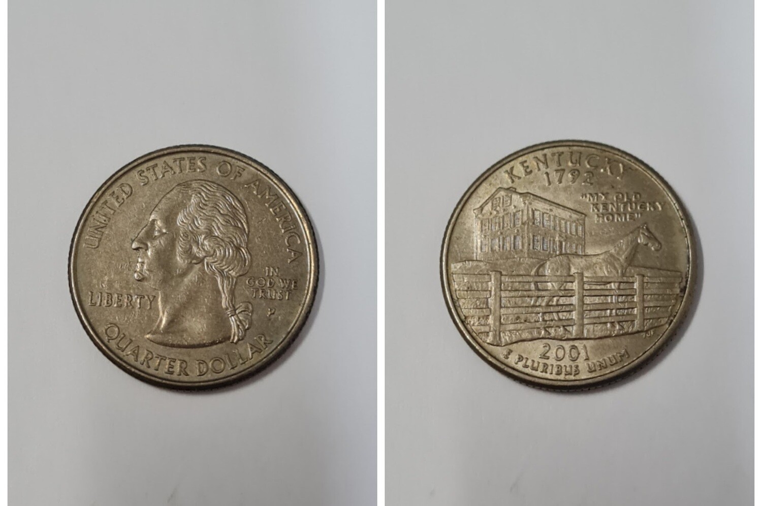 USA 1/4 DOLLAR KENTUCKY 2001