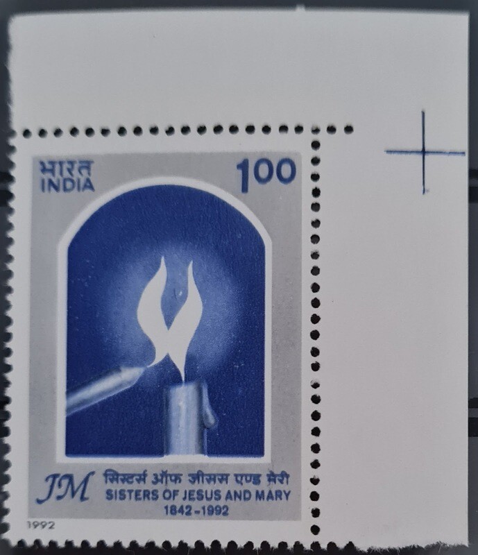 INDIA-150 YEARS OF SERVICE OF SISTERS OF JESUS &amp;MARY IN INDIA 1992 MNH