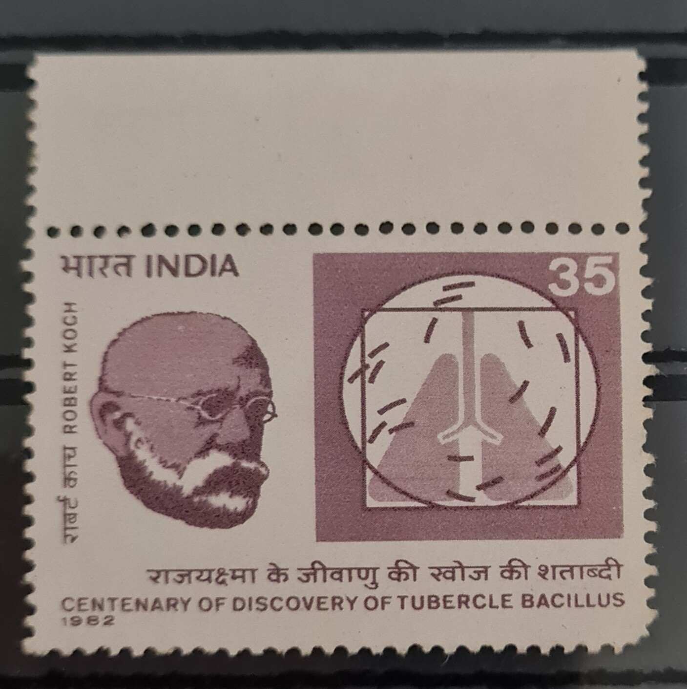 INDIA-CENTENARY OF ROBERT KOCH&#39;S DISCOVERY OF TUBERCLE BACILLUS  1982   MNH