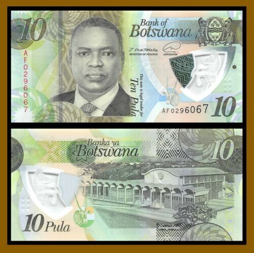 BOTSWANA 10 PULA POLYMER UNC