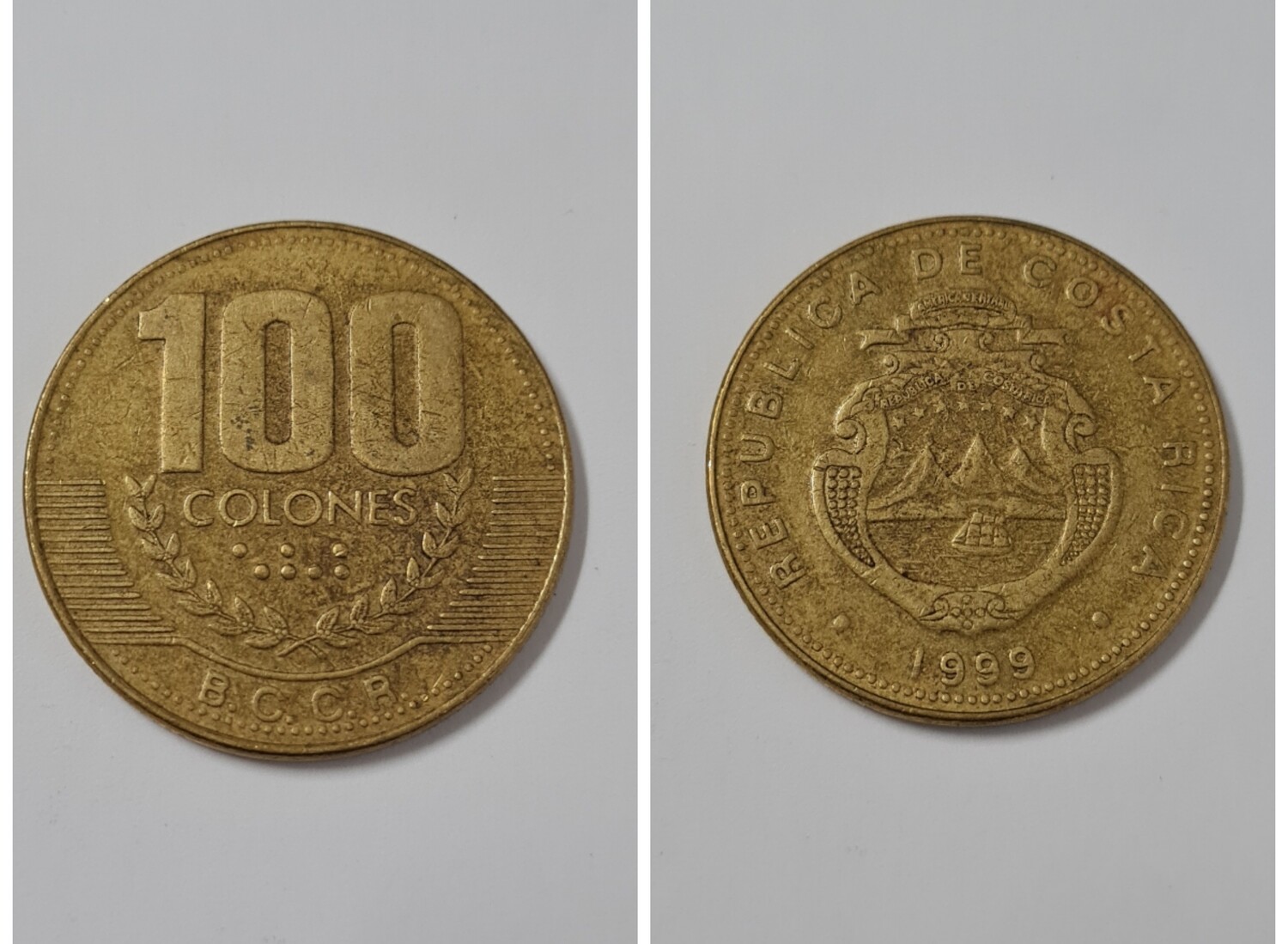COSTA RICA 100 COLONES 1999