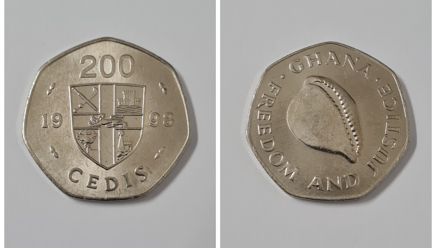 GHANA 200 CEDIS 1998