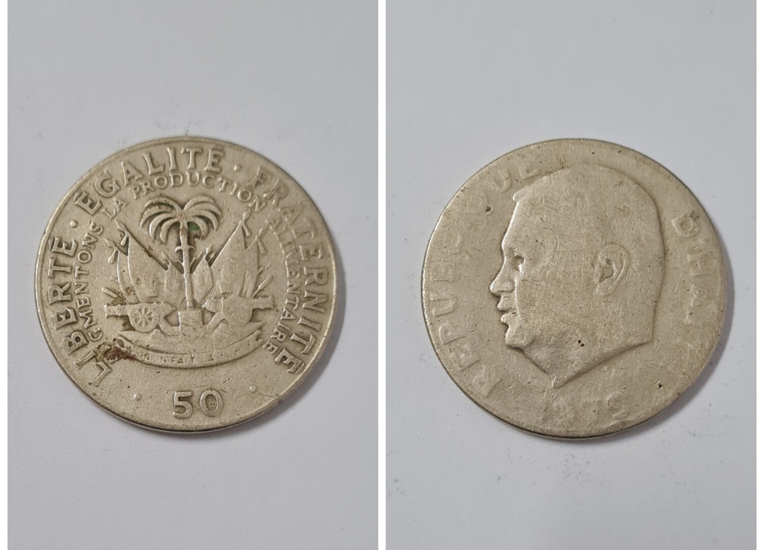 HAITI 50 CENTIMES 1979 Commemorative issue