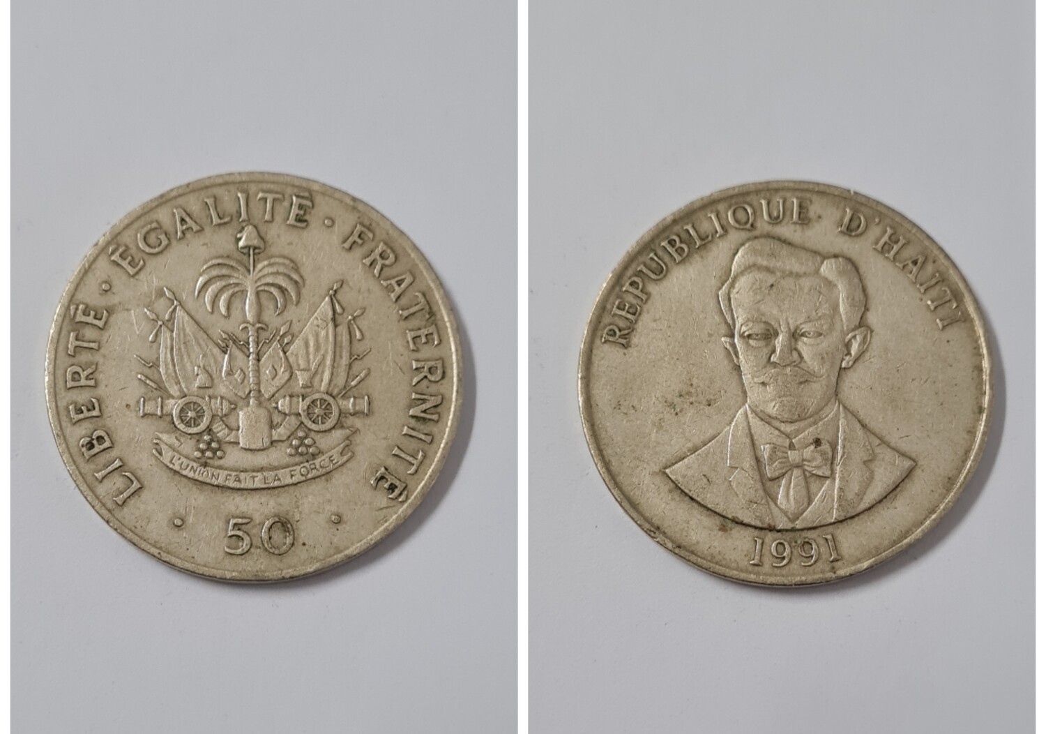HAITI 50 CENTIMES 1991