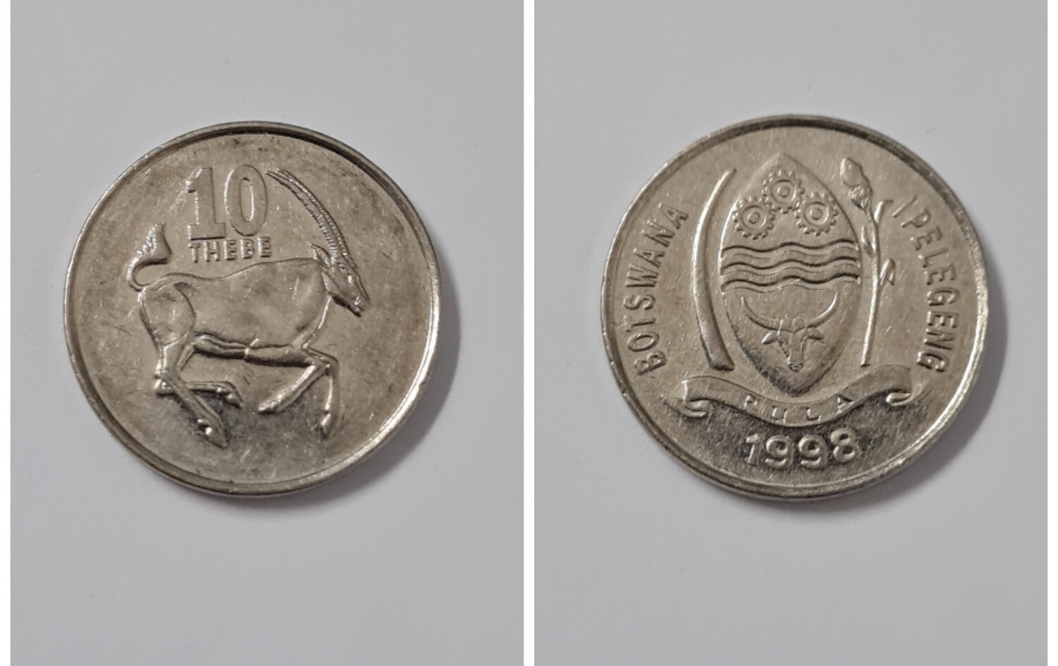 BOTSWANA 10 THEBE 1998