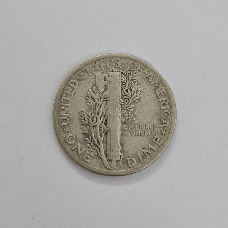 1 DIME &quot;MERCURY DIME&quot;-UNITED STATES-1943