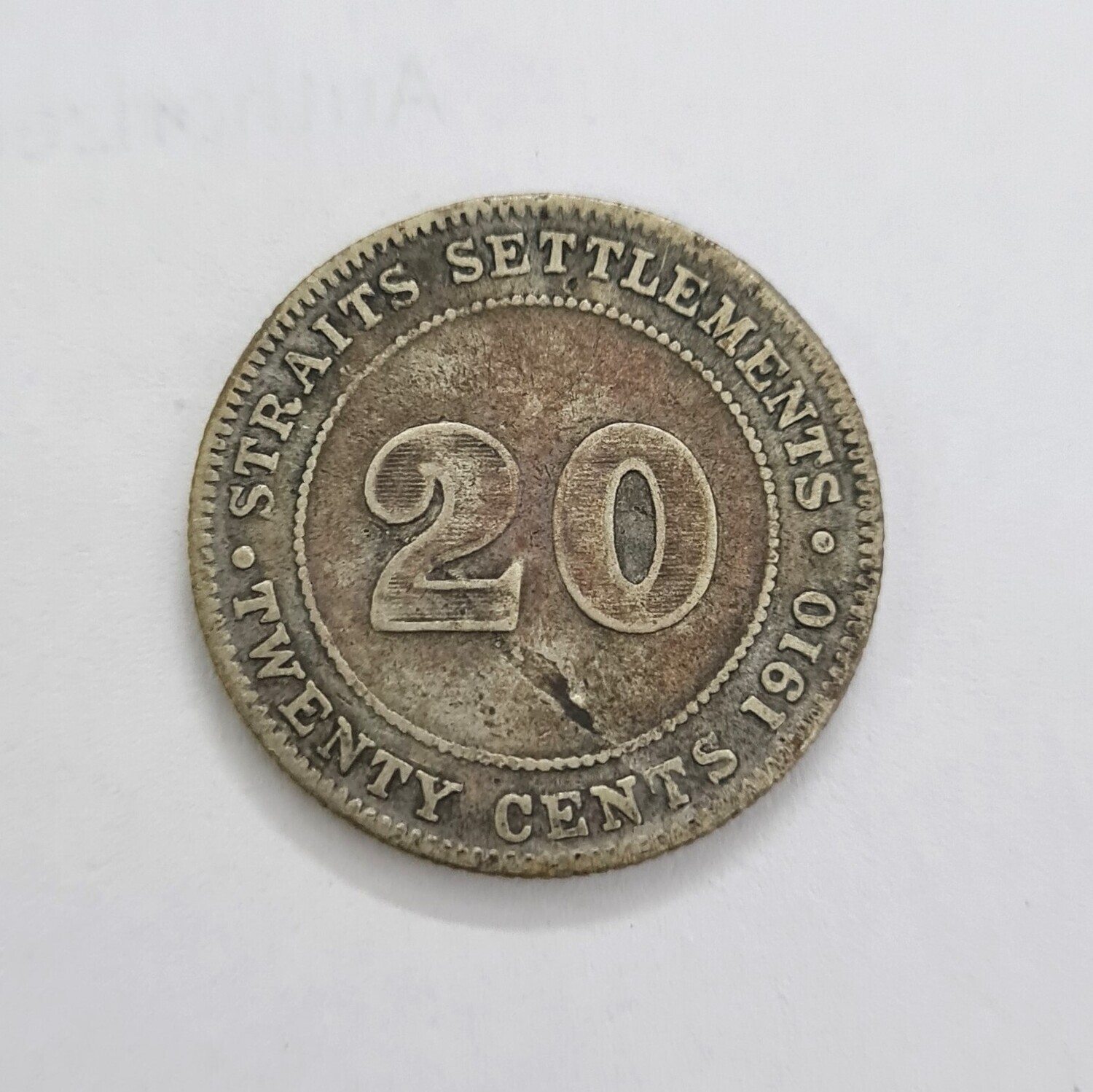STRAIT SETTLEMENT 20 CENTS - EDWARD VII