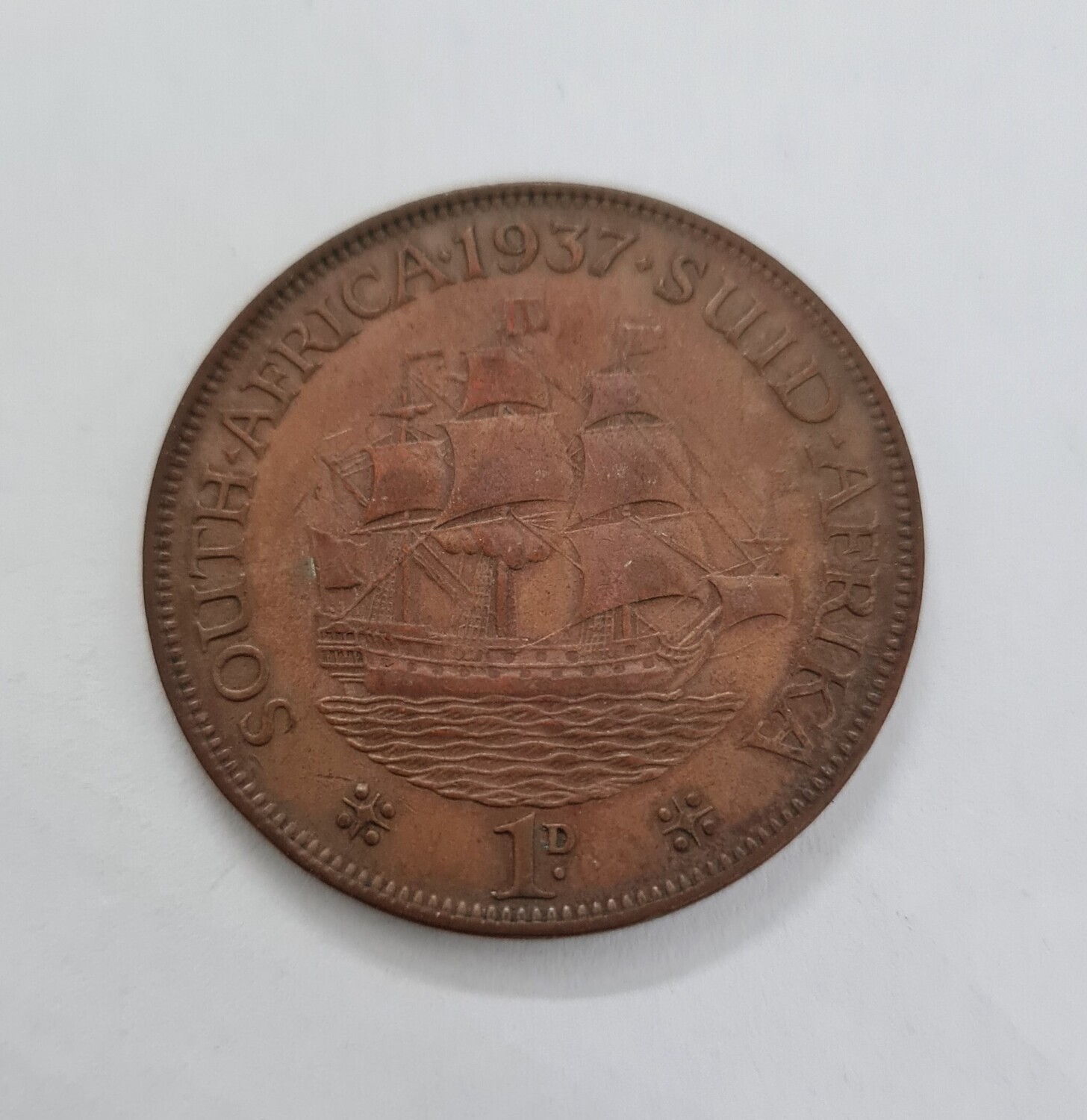 SOUTH AFRICA-1 PENNY-GEORGE VI-1937