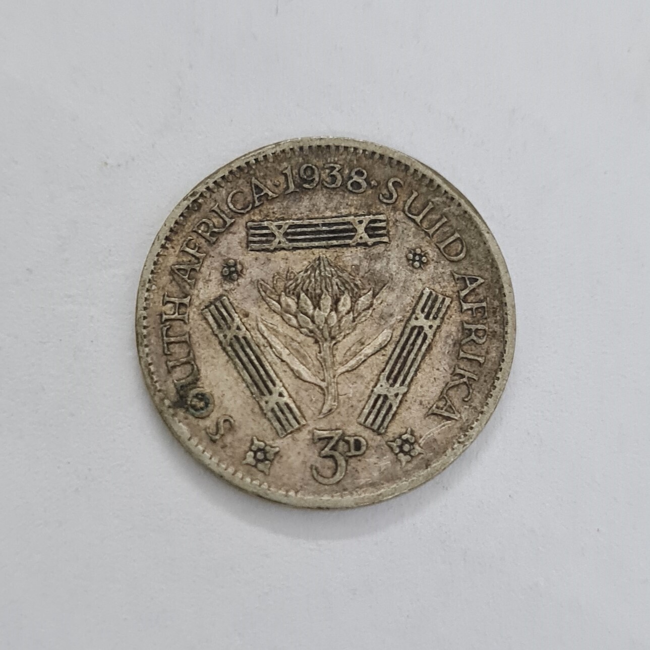 SOUTH AFRICA-3 PENCE-GEORGE VI-1938
