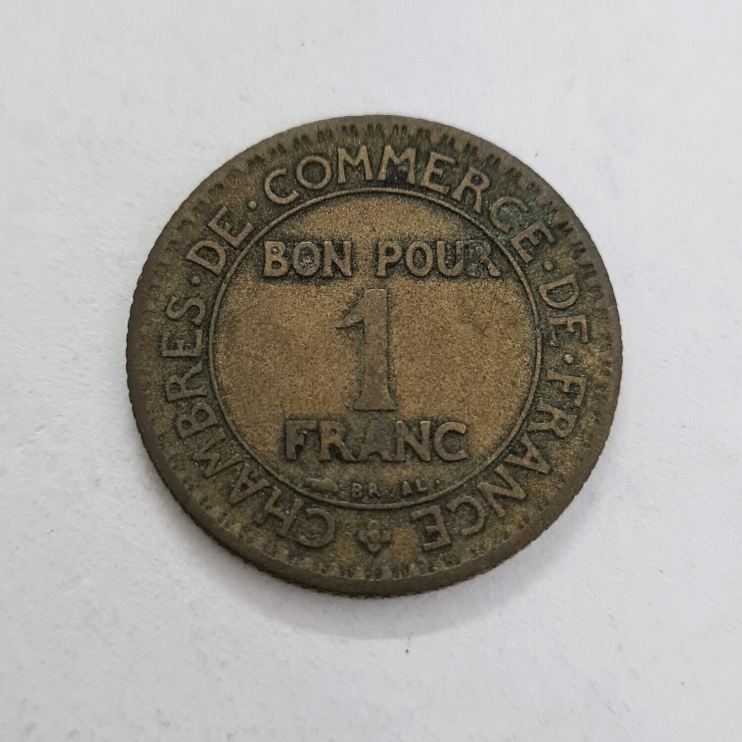 1923 1 FRANCS CHAMBERS OF COMMERCE
