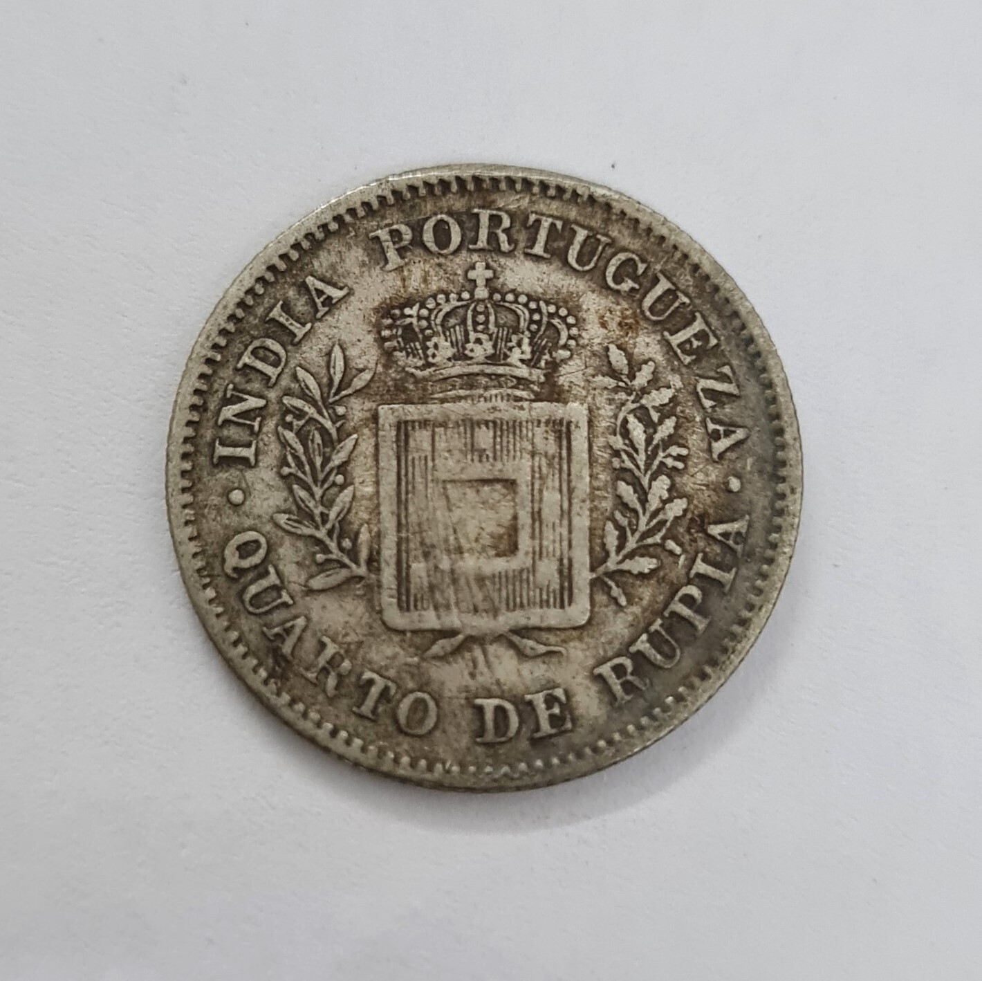 PORTUGUESE INDIA-¼ RUPIA - LUÍZ I-1881