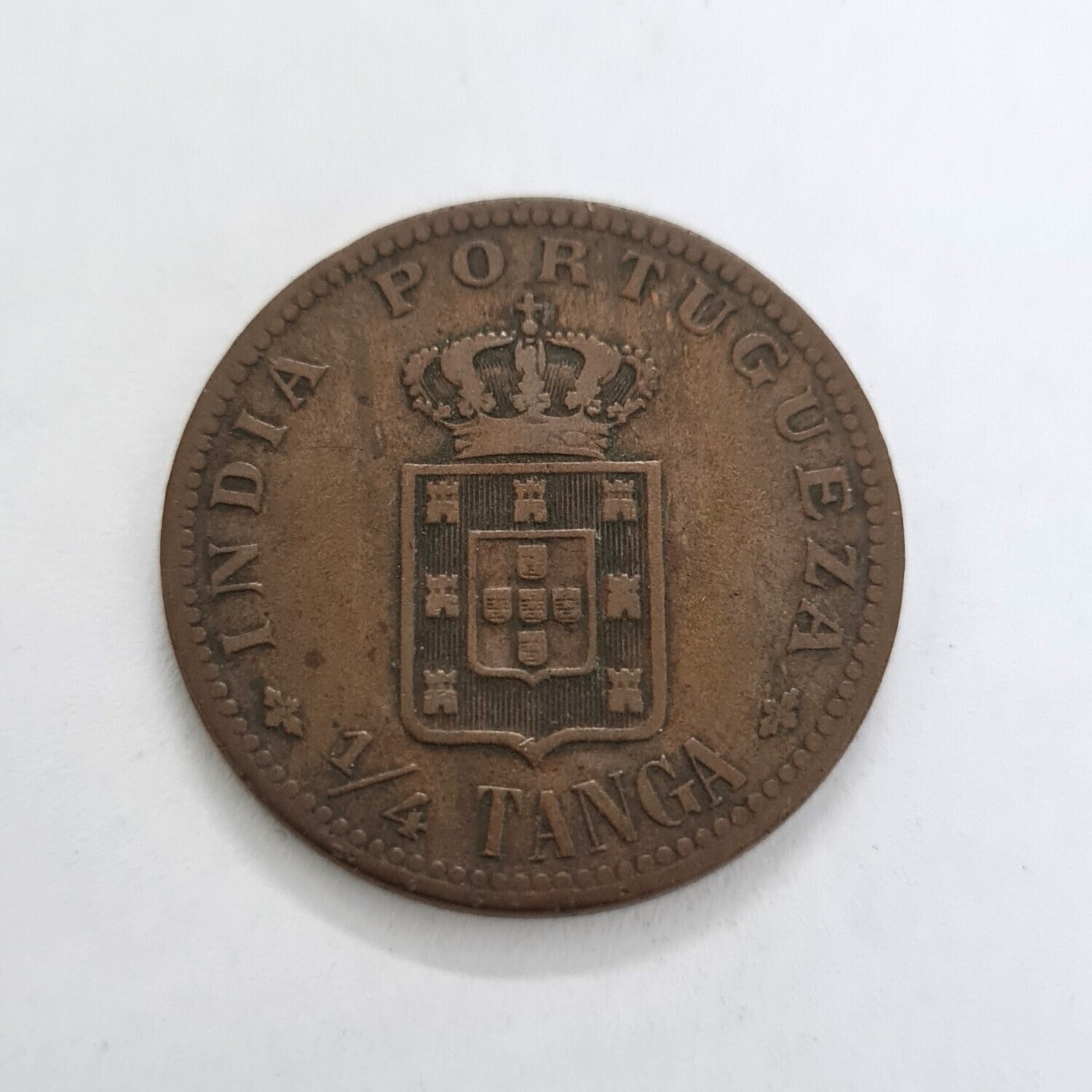 PORTUGUESE INDIA-¼ TANGA - CARLOS I