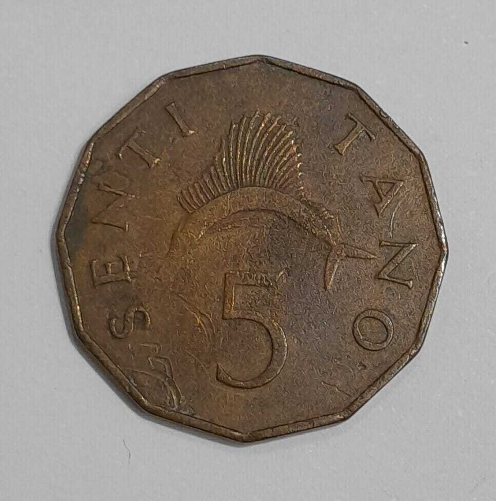 TANZANIA 5 SENTI-1966
