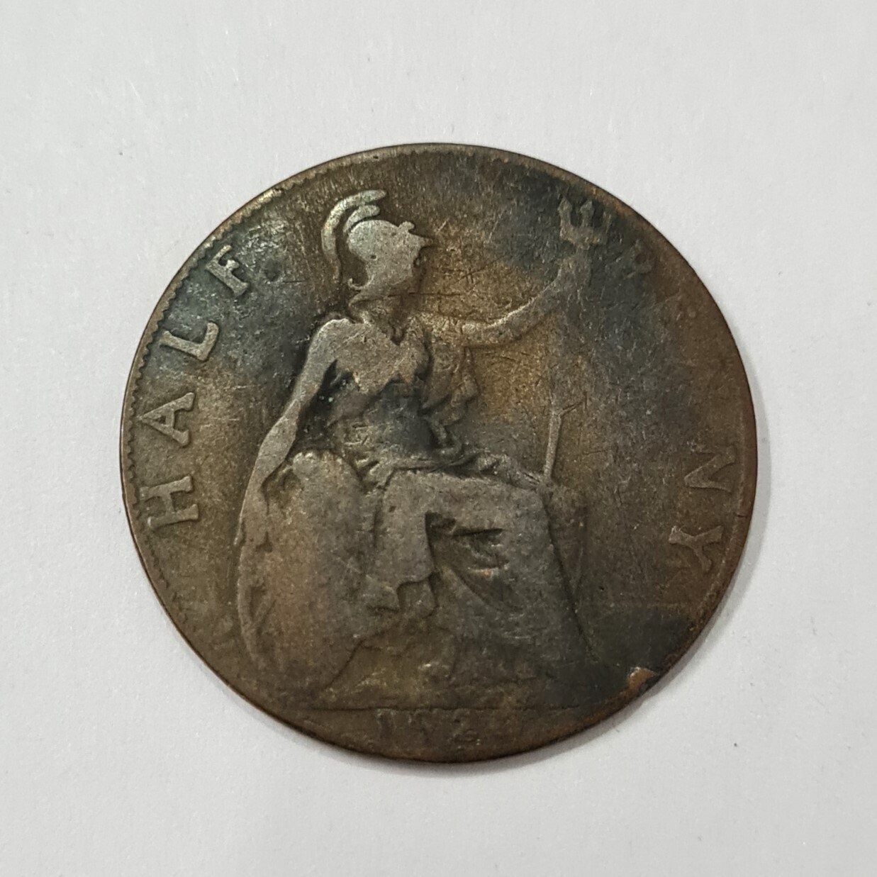 UNITED KINGDOM-1/2 PENNY-GEORGE V-1920