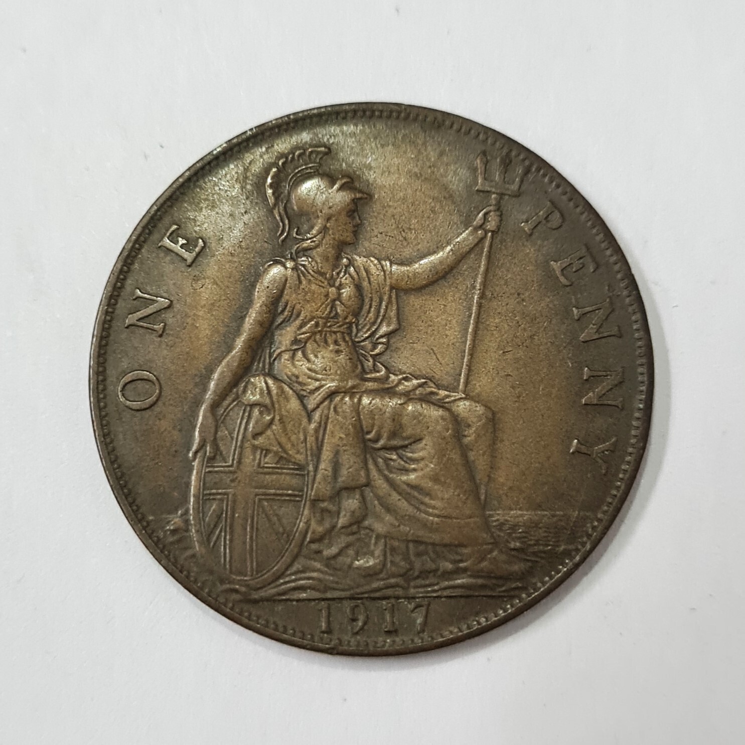 UNITED KINGDOM-1 PENNY-GEORGE VI-1917