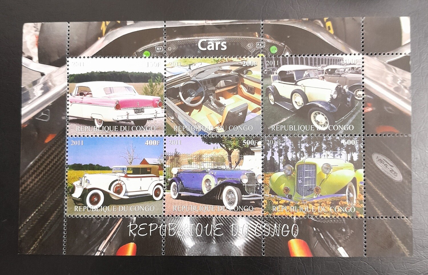 MINIATURE SHEETS- REPUBLIC DU CONGO ,2011, CARS, MNH