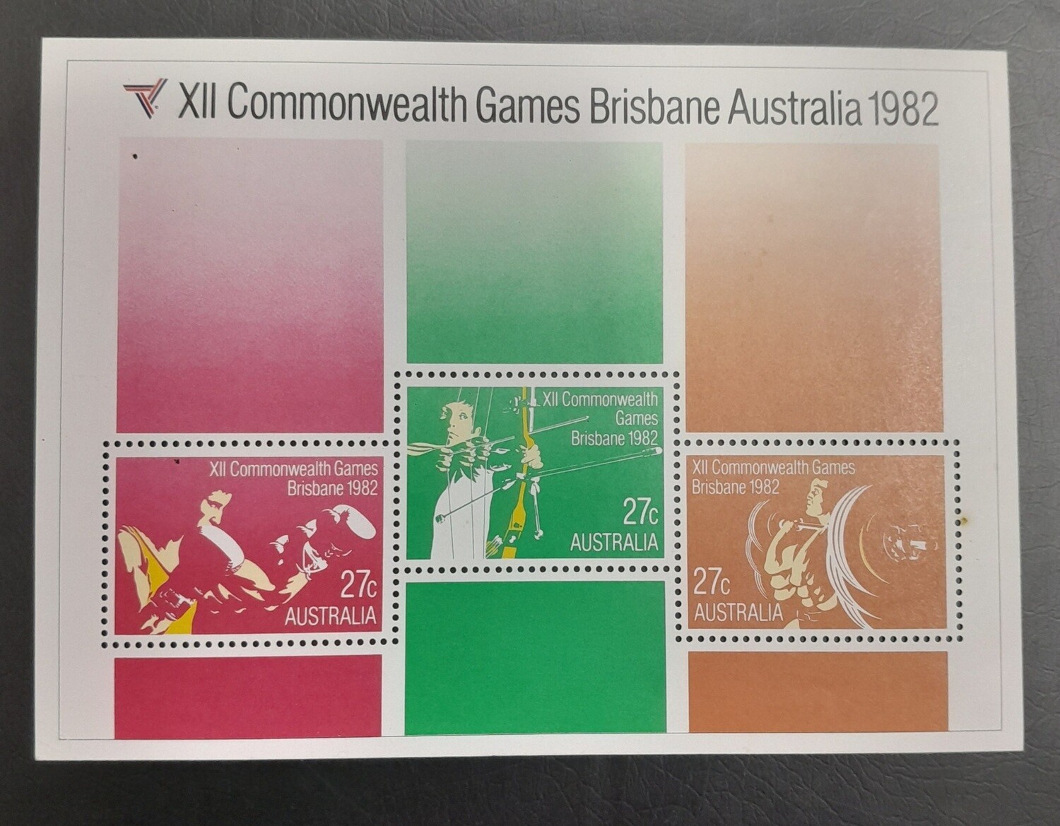 MINIATURE SHEET- AUSTRALIA, XII COMMONWEALTH GAMES BRISBANE ,YEAR-1982, MNH