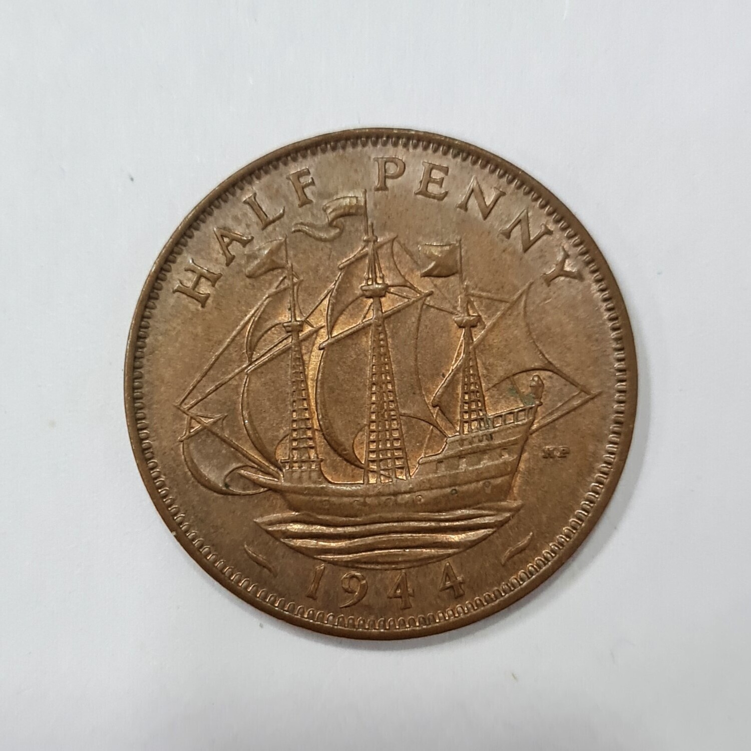 UNITED KINGDOM-HALF PENNY-1944