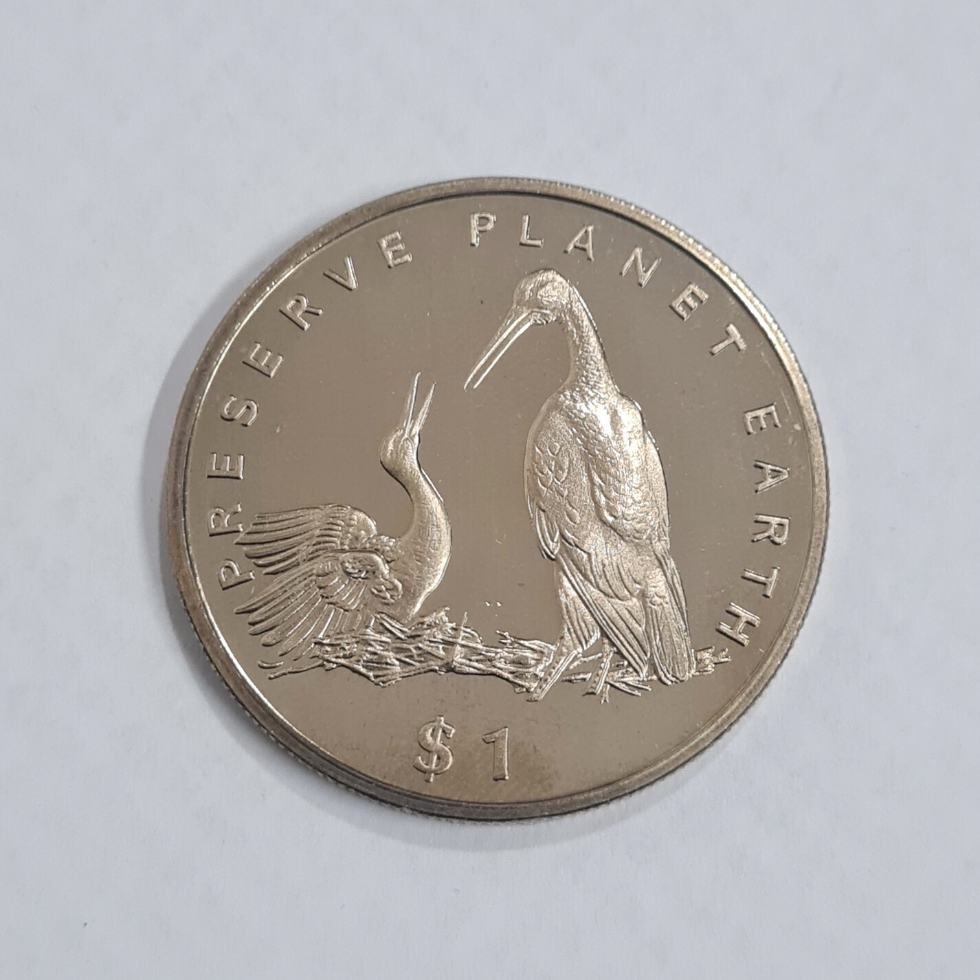 LIBERIA-1 DOLLAR-STORKS-1995