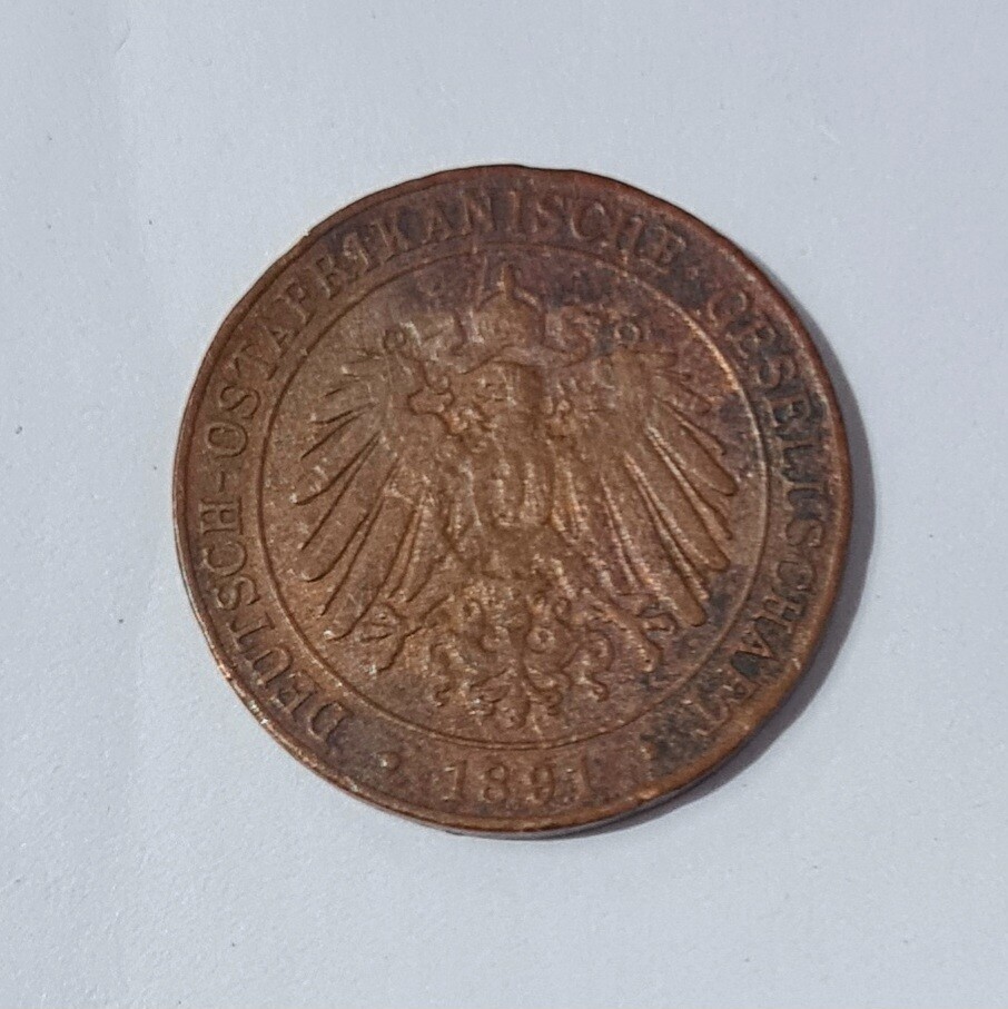 GERMAN EAST AFRICA 1 PESA 1891