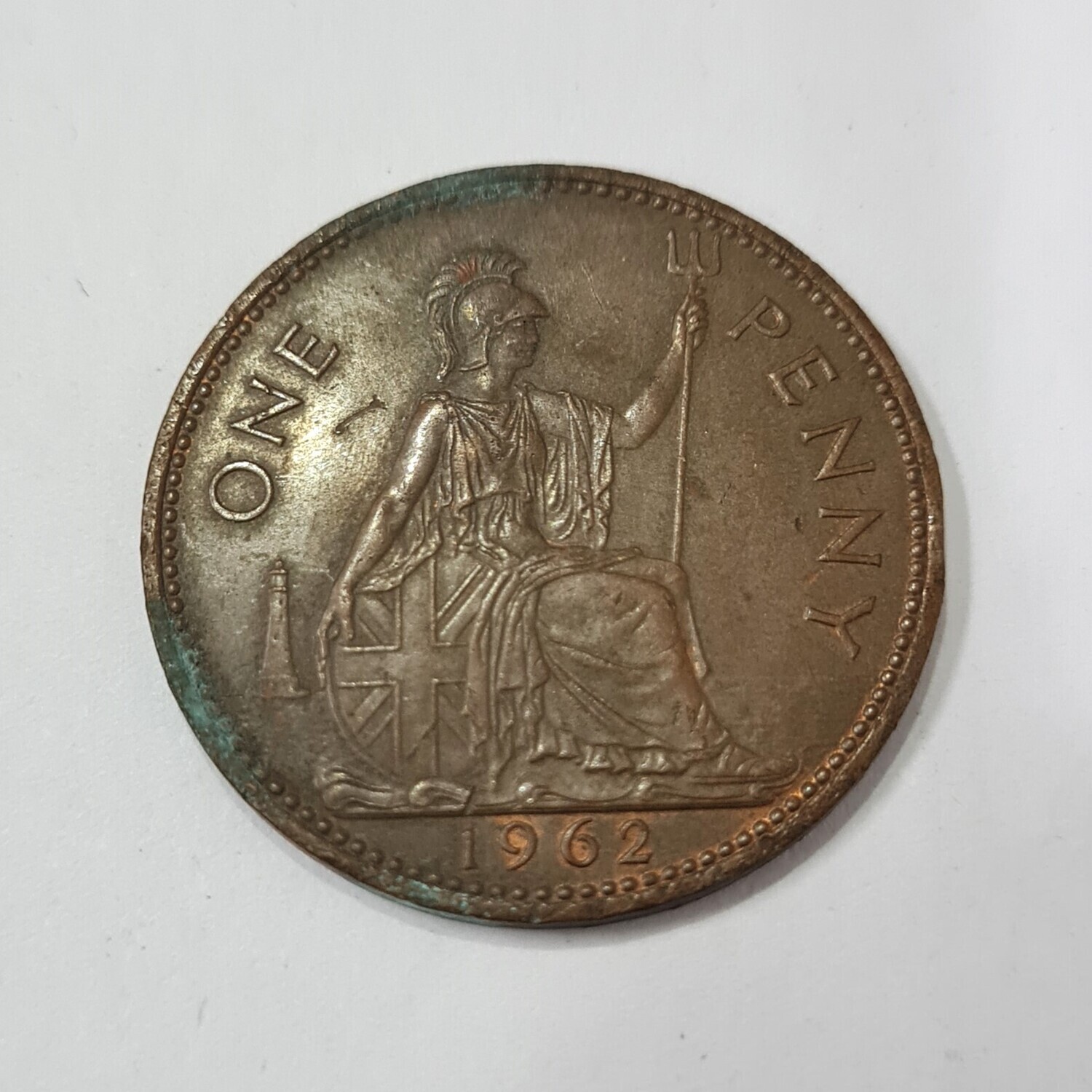 UNITED KINGDOM-1 PENNY-ELIZABETH II-1962