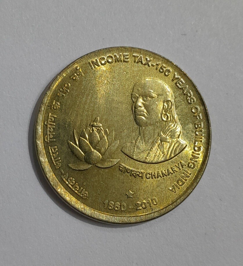 5 RUPEES INCOME TAX-150 YEARS OF BUILDING INDIA