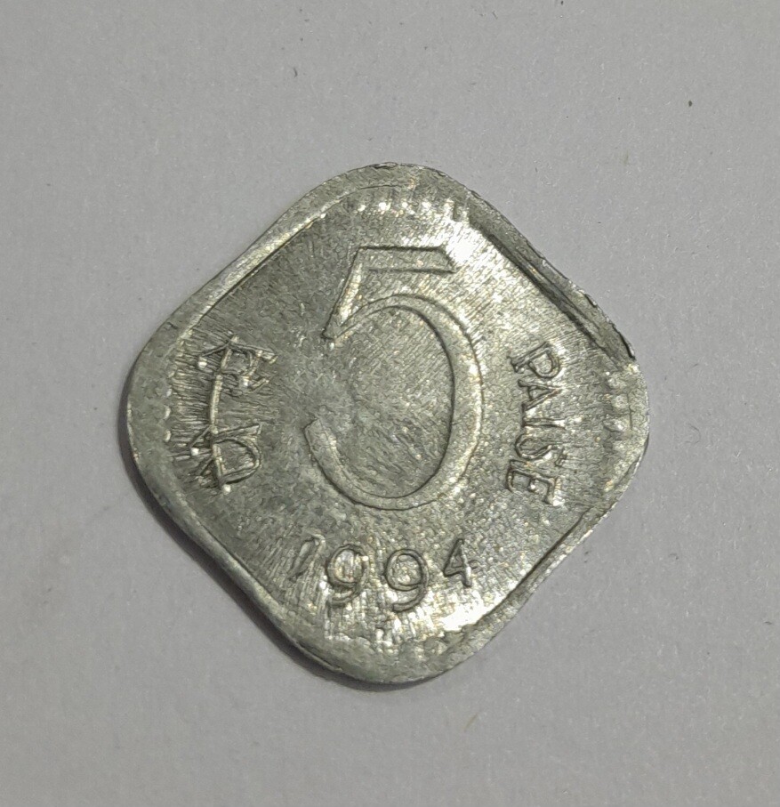 INDIA- 5 PAISE ,ALUMINIUM  YEAR-1994  UNC