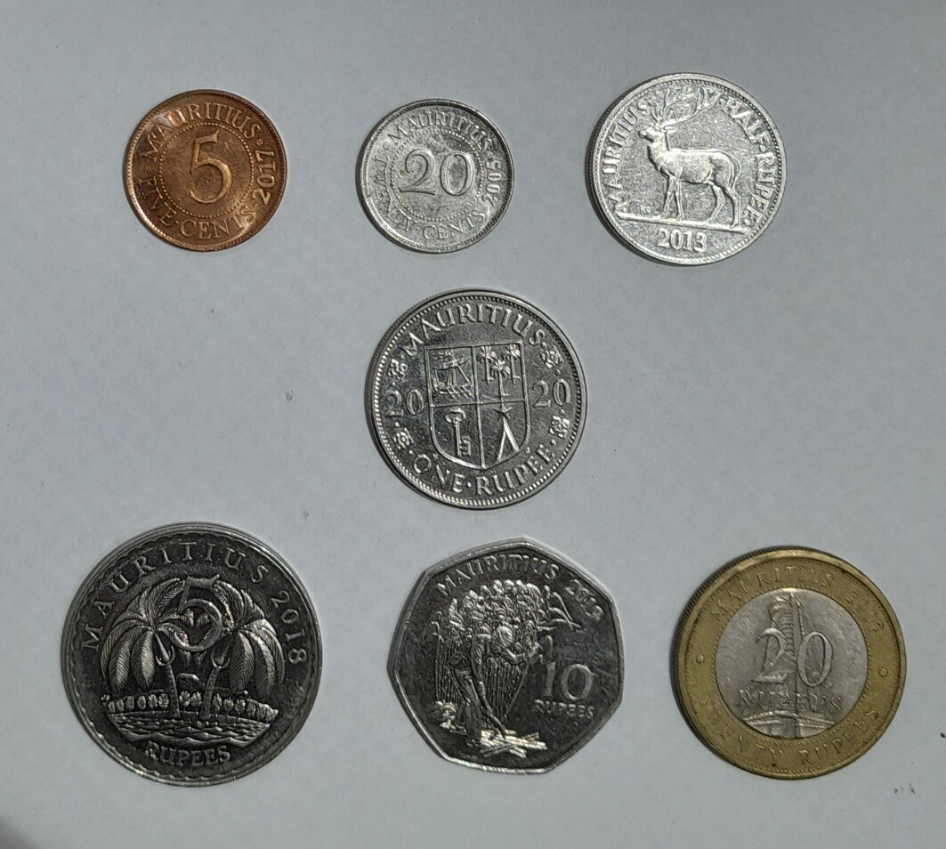 MAURITIUS- 7 COINS SET