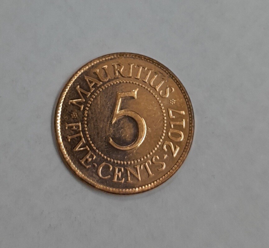 MAURITIUS 5 CENTS -2017