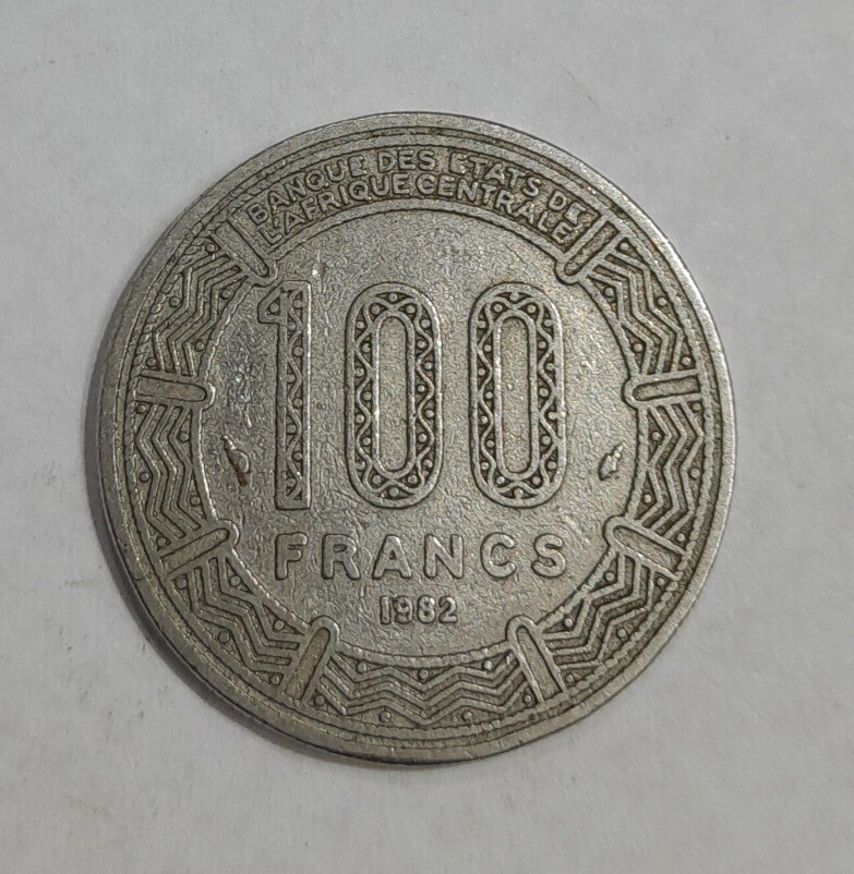 REPUBLIC OF CONGO 100 FRANCS 1982