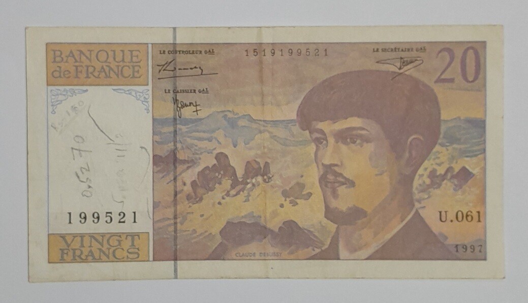 FRANCE 20 FRANCS RARE NOTE