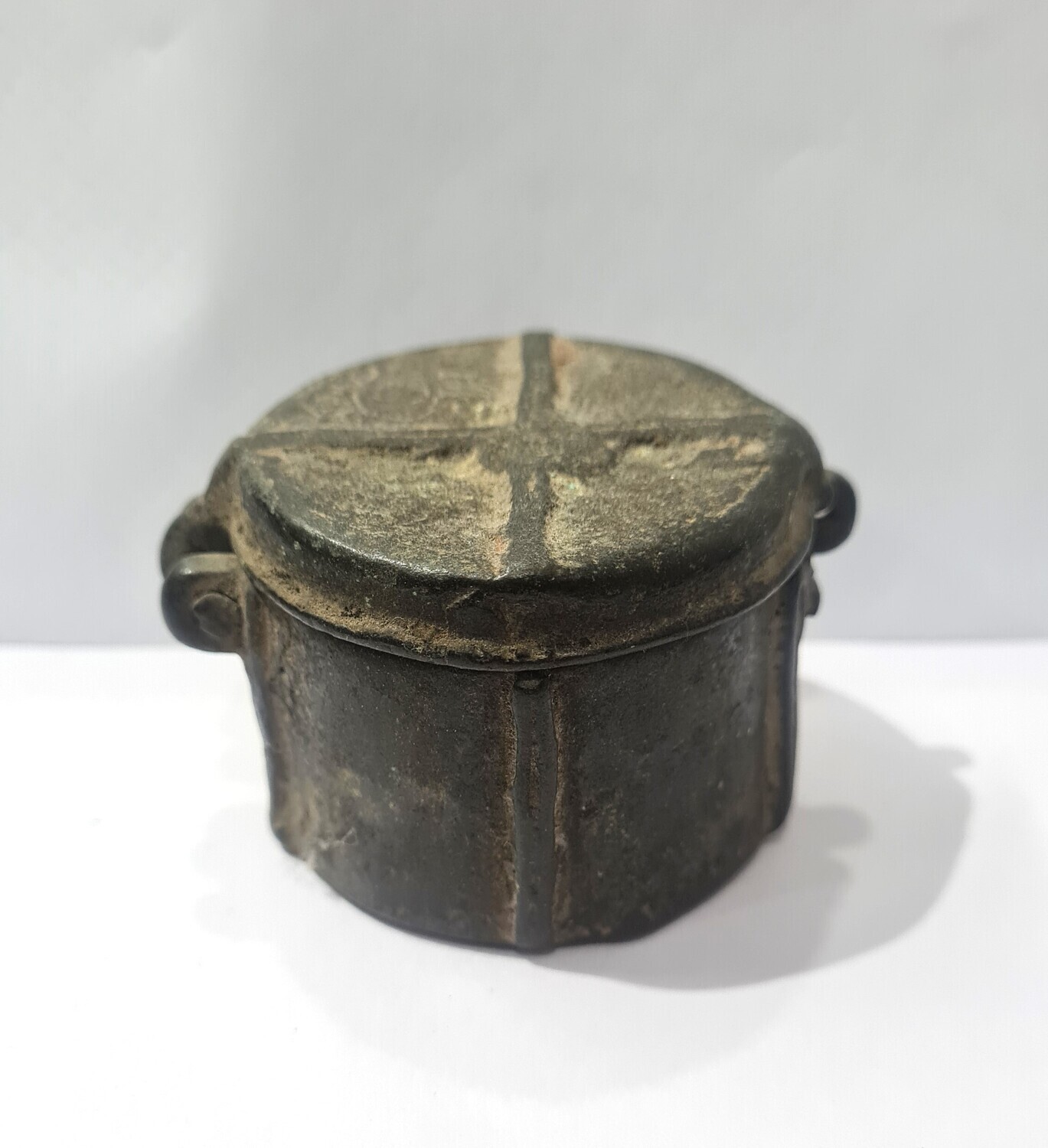 ANTIQUE BRONZE COIN POT