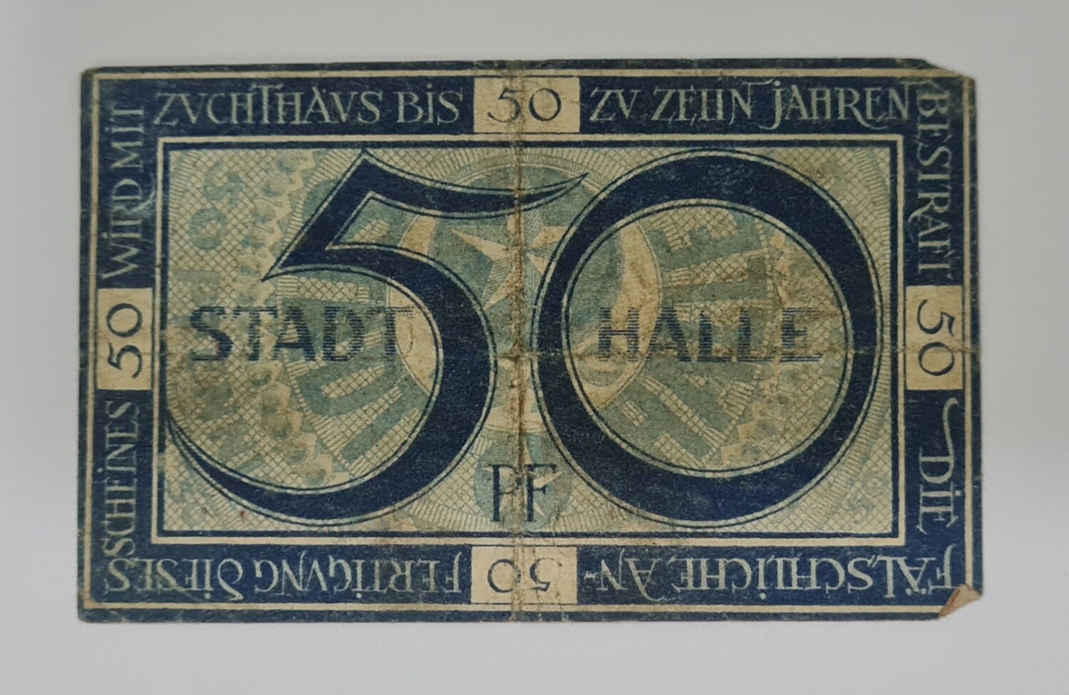 CITY OF HALLE AN DER SAALE(NOTGELD) 50 PFENNIG 1920
