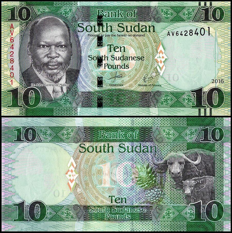 SOUTH SUDAN 10 POUND -UNC
