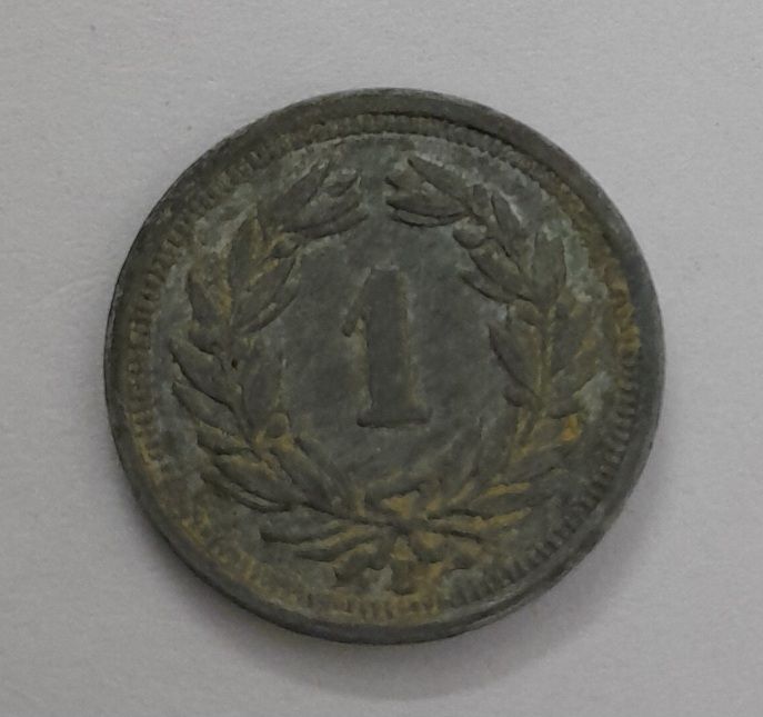 SWITZERLAND 1 RAPPEN 1942