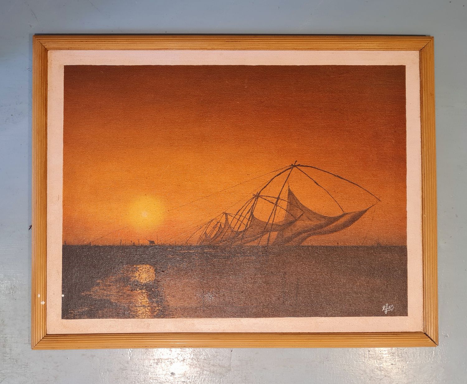 CANVAS PAINTING - CHINESE FISHING NET
