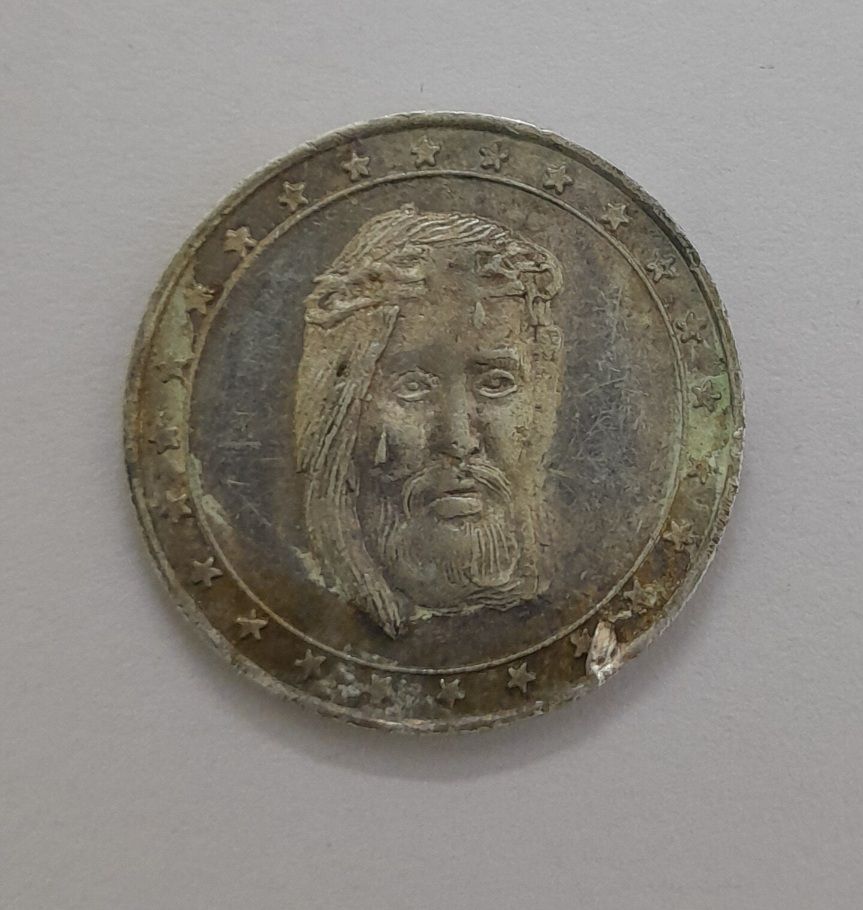 RELIGIOUS  TOKEN -JESUS CHRIST, SILVER