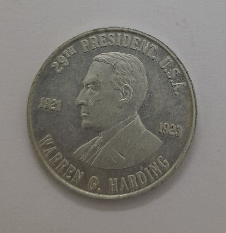WARREN G HARDING -29TH PRESIDENT OF USA TOKEN
